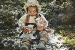 Elodie Details - Czapka Winter Bonnet - Meadow Blossom - 0-3 m-ce [OUTLET]
