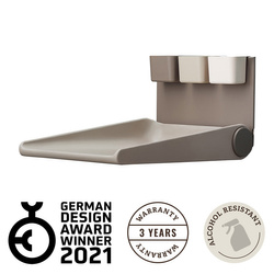 LEANDER WALLY™- przewijak montowany na ścianie, CAPPUCCINO