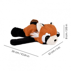 HISTOIRE D'OURS - pluszowa bransoletka slap panda ruda Podcoll, pomarańczowy