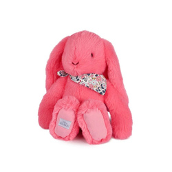 DOUDOU ET COMPAGNIE - pluszowy królik Lapin Fleurette, 35 cm, koral