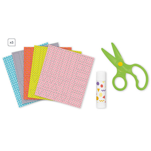 Zestaw kreatywny Wycinanki przyklejanki My arts & crafts 4+, Janod