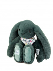 DOUDOU ET COMPAGNIE - pluszowy królik Lapin Fleurette, 25 cm, zielony eukaliptusowy