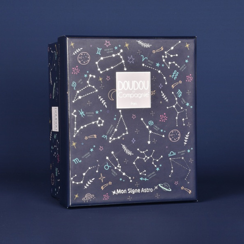 DOUDOU ET COMPAGNIE - pluszowy królik ze znakiem zodiaku DOUDOU ASTRO, 12 cm, panna