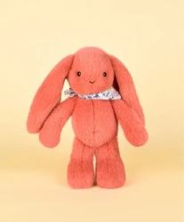 DOUDOU ET COMPAGNIE - pluszowy królik Lapin Fleurette, 25 cm, terakota