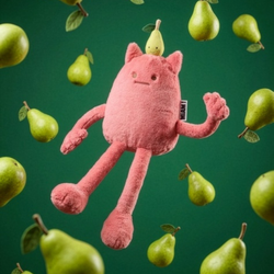 HISTOIRE D'OURS - MIAM! Britney Pear, 60 cm, różowa gruszka