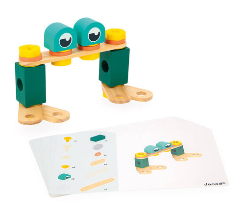 Janod - Zestaw konstruktora 50 elementów Brico'kids 3+