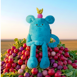 HISTOIRE D'OURS - MIAM! Billie Radish, 40 cm, niebieska rzodkiewka