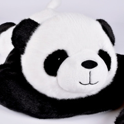 HISTOIRE D'OURS - obciążeniowa pluszowa panda Podcoll, 75 cm, czarno-biały