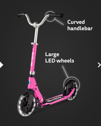 MICRO - hulajnoga dwukołowa dla dzieci Cruiser LED, pink