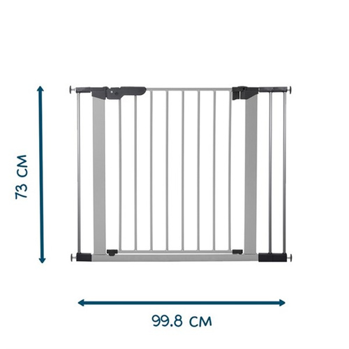 Baby Dan - Bramka ochronna PREMIER od 92,5-99,8 cm, srebrny