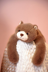 HISTOIRE D'OURS - obciążeniowy pluszowy miś Podcoll, 50 cm, jasny brązowy