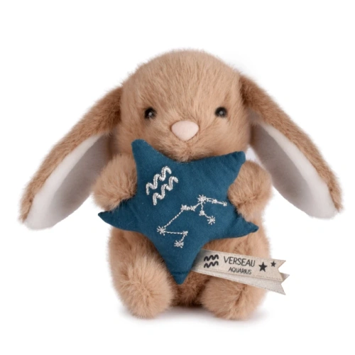 DOUDOU ET COMPAGNIE - pluszowy królik ze znakiem zodiaku DOUDOU ASTRO, 12 cm, wodnik