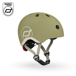 SCOOTANDRIDE - Kask S-M dla dzieci 3+ Olive