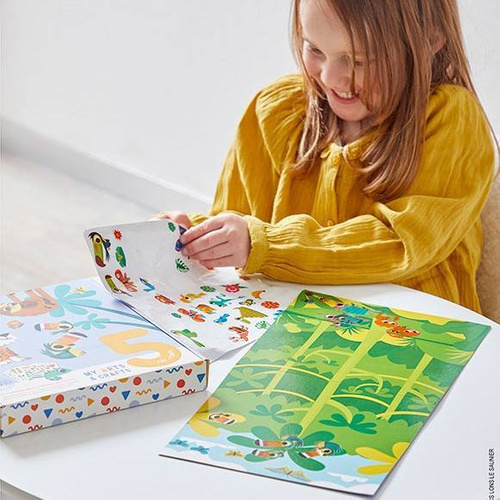 Zestaw kreatywny Naklejki i ozdoby My arts & crafts 5+, Janod