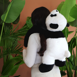 HISTOIRE D'OURS - obciążeniowa pluszowa panda Podcoll, 75 cm, czarno-biały