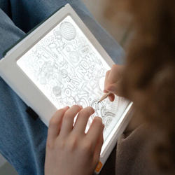 Kidywolf - K-DRAW-PAD - podświetlany tablet do rysowania z motywem zwierząt, zielony