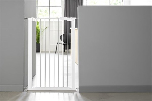 DogSpace - Bonnie – bardzo wysoka, rozporowa bramka dla psa, biała (73.5-79.6cm)
