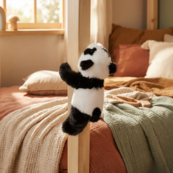HISTOIRE D'OURS - pluszowa bransoletka slap panda Podcoll, biały