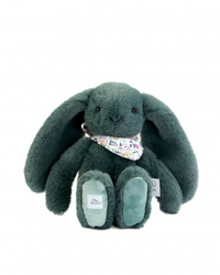 DOUDOU ET COMPAGNIE - pluszowy królik Lapin Fleurette, 25 cm, zielony eukaliptusowy