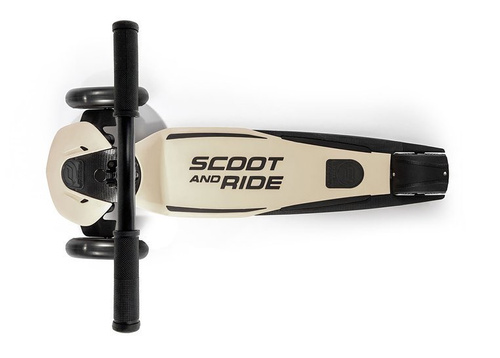 SCOOTANDRIDE - Highwaykick 5 LED - Hulajnoga trójkołowa balansowa ze świecącymi kółkami 5+ Ash